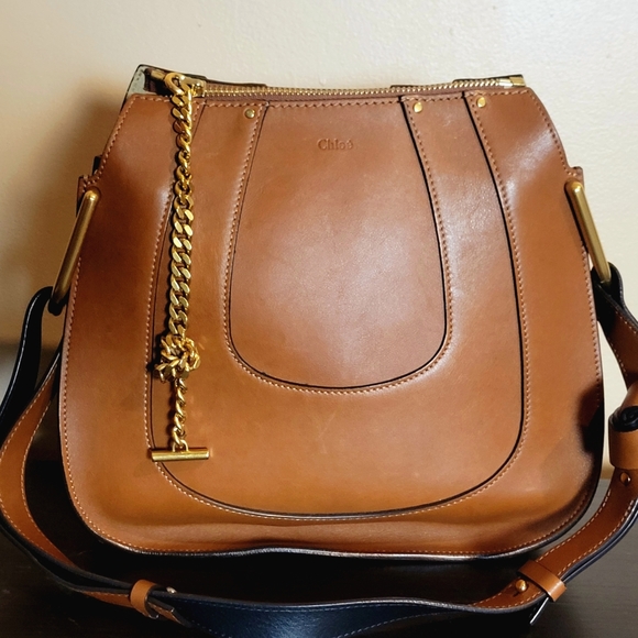 SOLD CHLOE leather Hayley Carmel Hobo bag purse - Picture 10 of 10